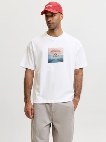 JACK & JONES Shirt 'JCOECHO' in White: front