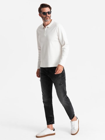 T-Shirt 'OM-POLS-0130' Ombre en blanc