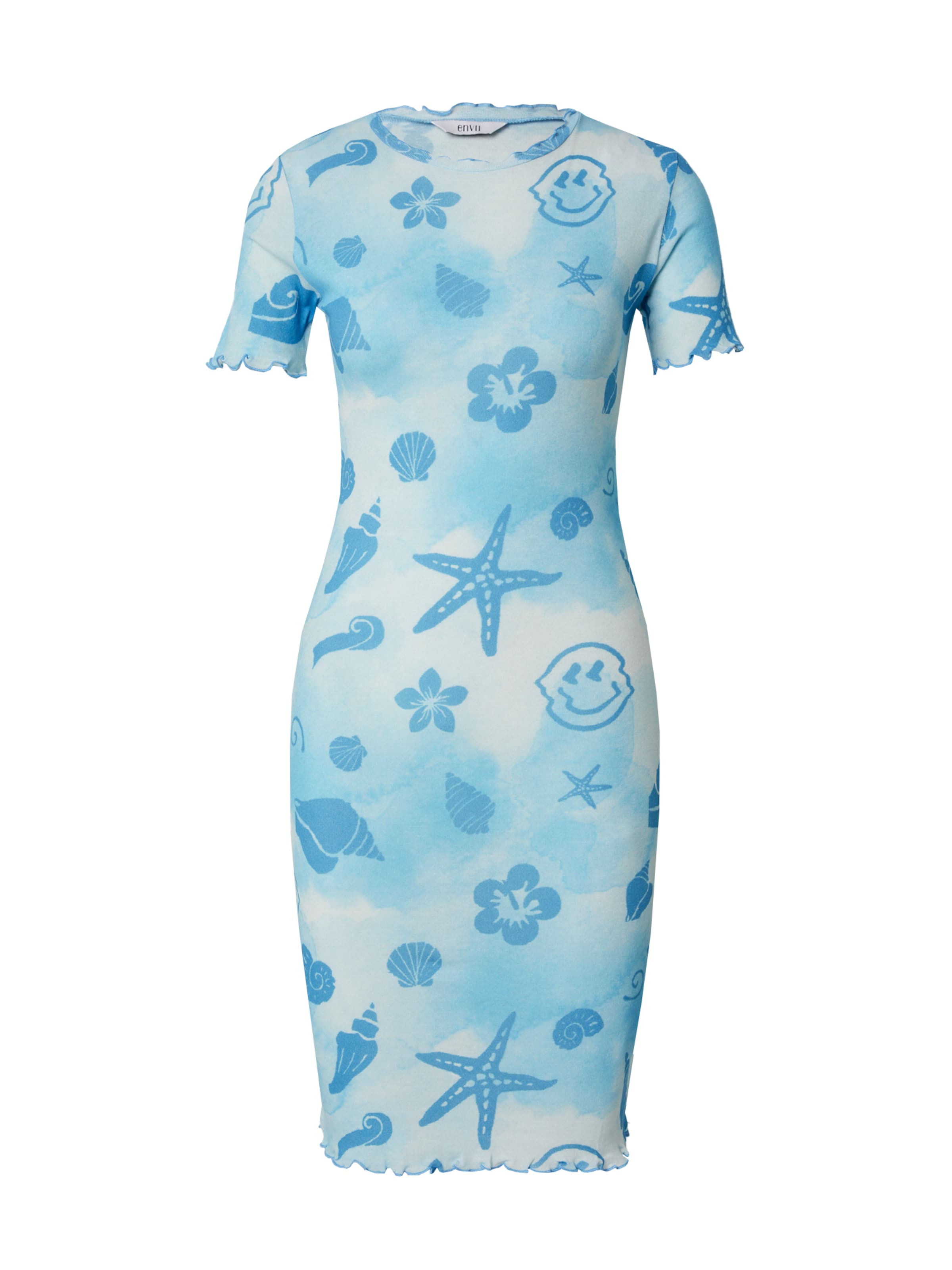 Rochie 'Mykonos' de la Envii pe albastru: față