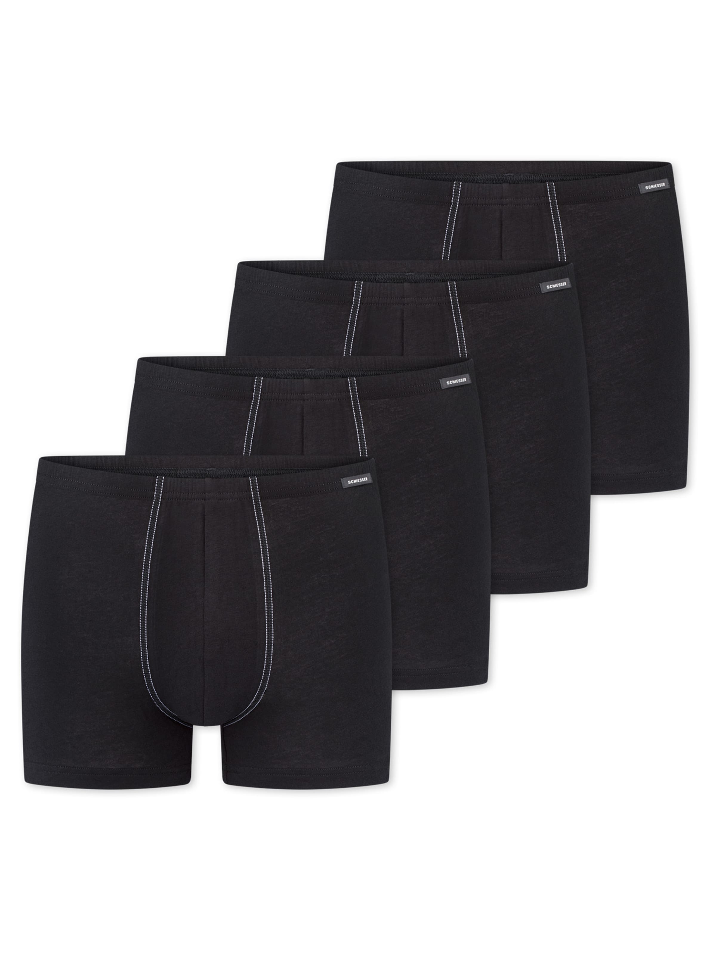 SCHIESSER Boxer shorts 'Cotton Essentials' in Black: front