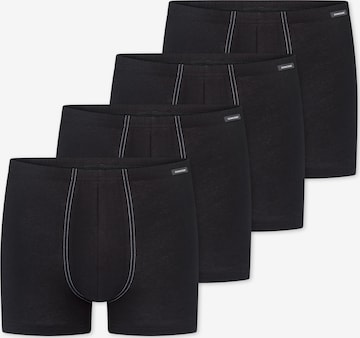 SCHIESSER Boxershorts 'Cotton Essentials' in Schwarz: Vorderseite