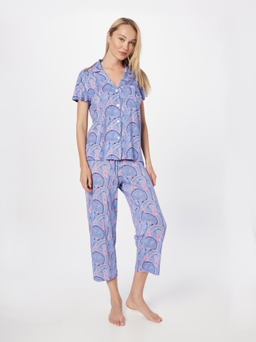 Lauren Ralph Lauren Pyjama in Blauw: voorkant