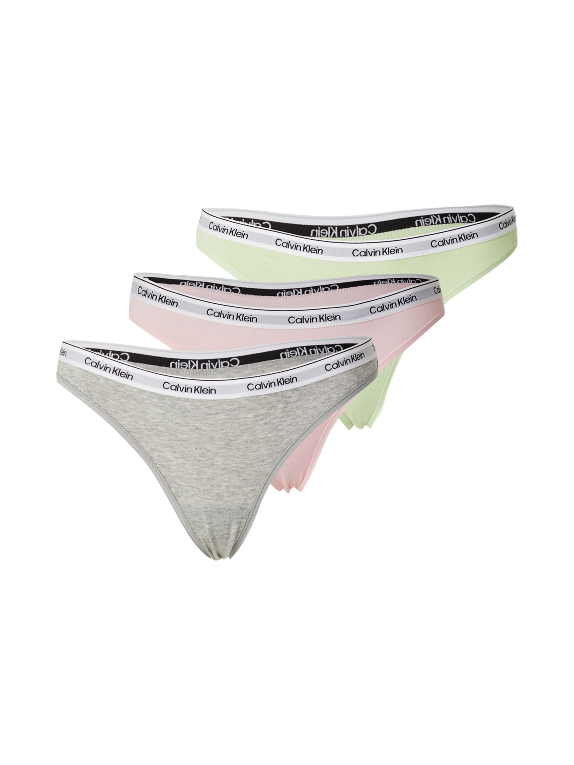 Calvin Klein Underwear Стринг в сиво: отпред