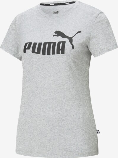 PUMA Sportshirt 'Essential Logo Tee' in graumeliert / schwarz, Produktansicht