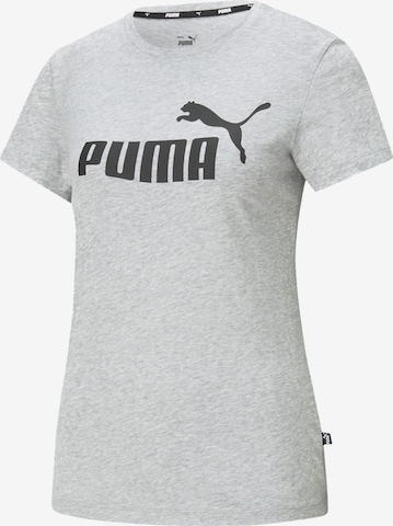 PUMA Funktionstopp 'Essential Logo Tee' i grå: framsida