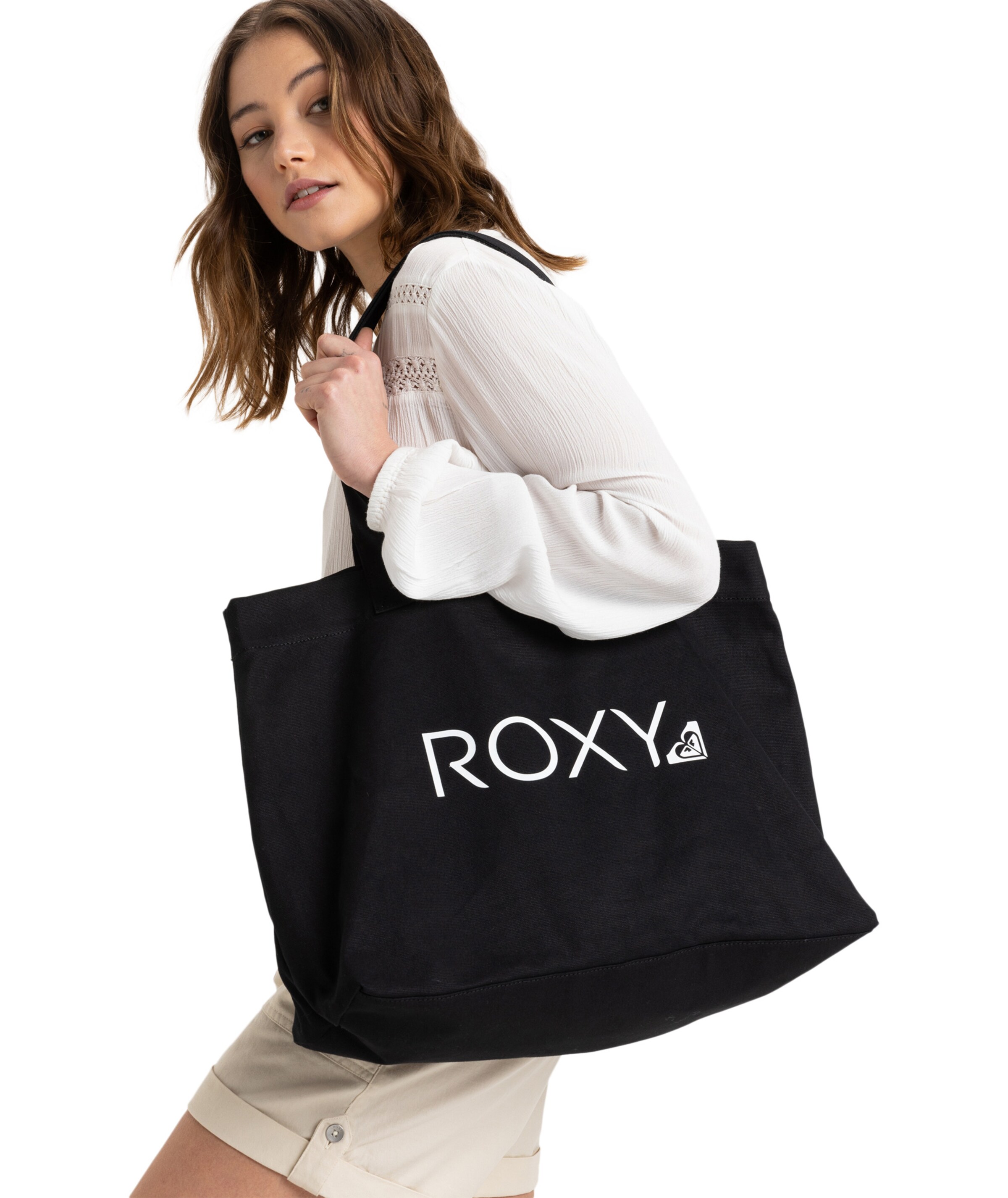 ROXY Shopper 'Go For It' in Zwart