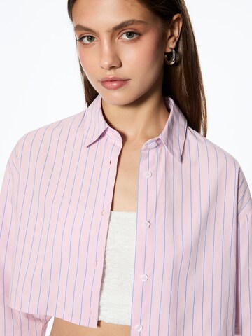 Pull&Bear Bluzka w kolorze różowy