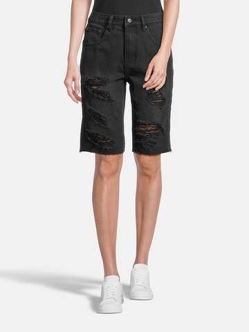 AÉROPOSTALE Regular Shorts in Schwarz: predná strana