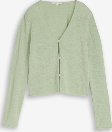 TOM TAILOR DENIM Strickjacke in Grün: Vorderseite