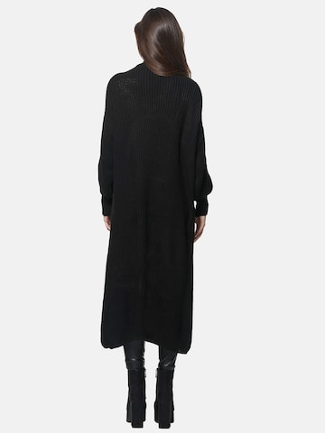 Elara Gebreide mantel in Zwart