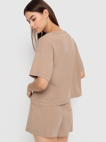 LSCN by LASCANA Korte pyjama in Beige