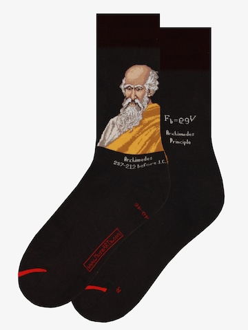 MuseARTa Socks 'Science & History - Archimedes' in Black: front