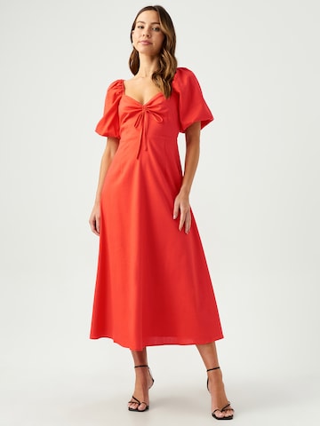 Sável Dress 'LUA' in Red: front