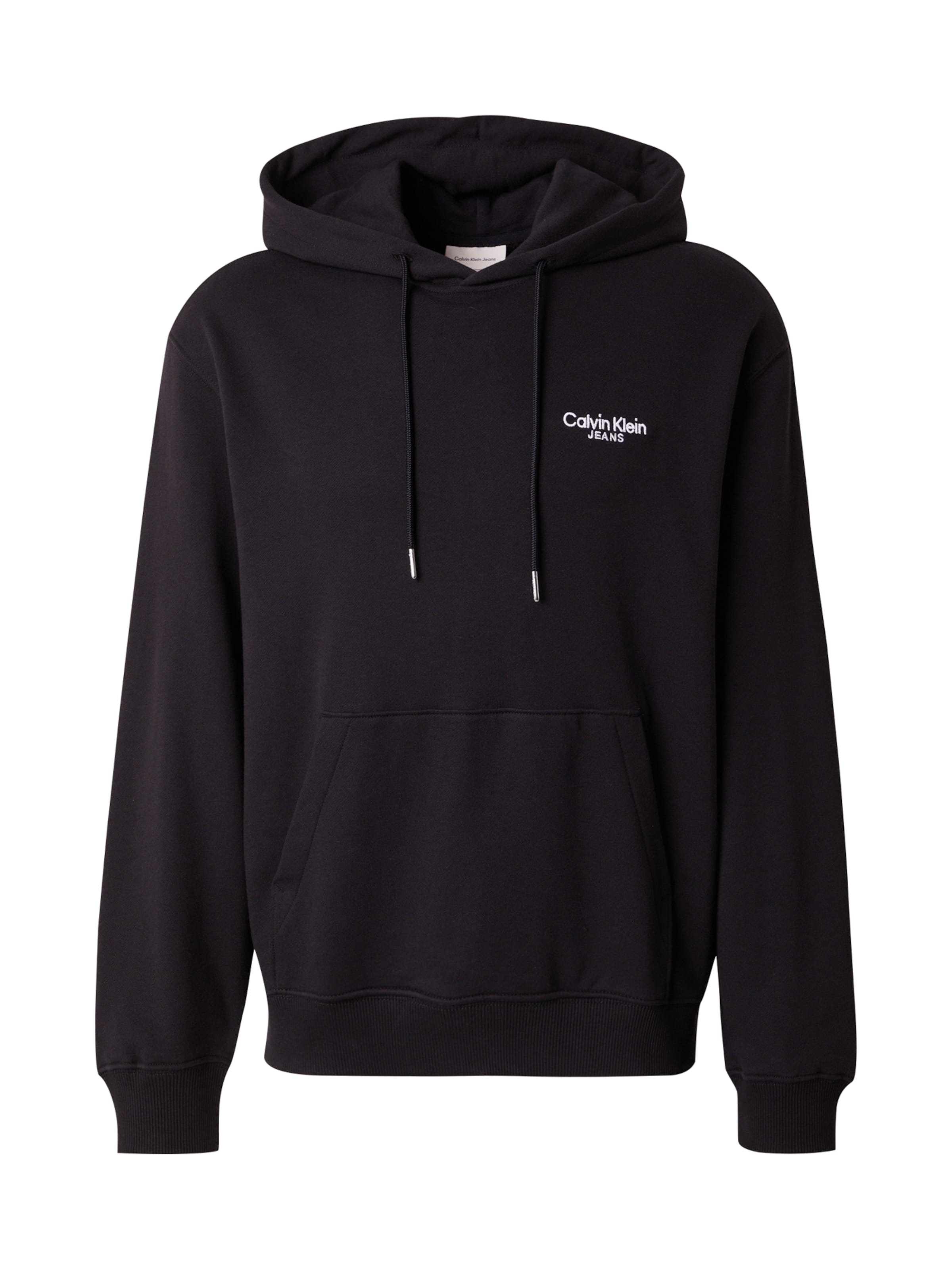 Calvin Klein Jeans Sweatshirt i sort / hvid, Produktvisning