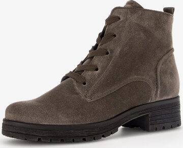 GABOR Lace-Up Ankle Boots in Grey: front