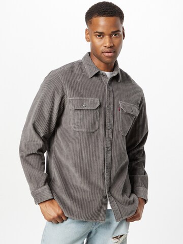 LEVI'S ® Comfort fit Button Up Shirt 'Jackson Worker Corduroy Overshirt' in Grey: front