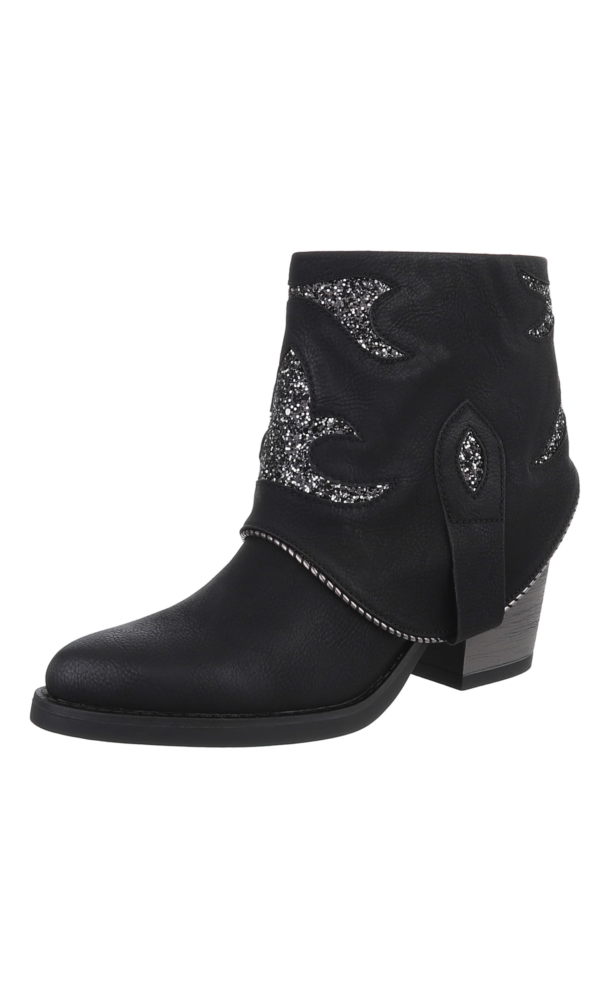 Ital-Design Booties in Black: front