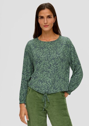 s.Oliver Blouse in Groen: voorkant