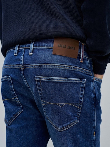 Coupe slim Jean Salsa Jeans en bleu