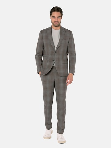 BENVENUTO Slim fit Business-colbert in Bruin: voorkant