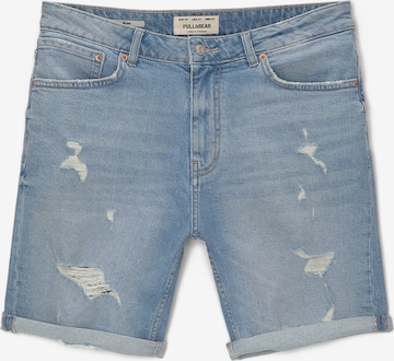 Jean Pull&Bear en bleu : devant