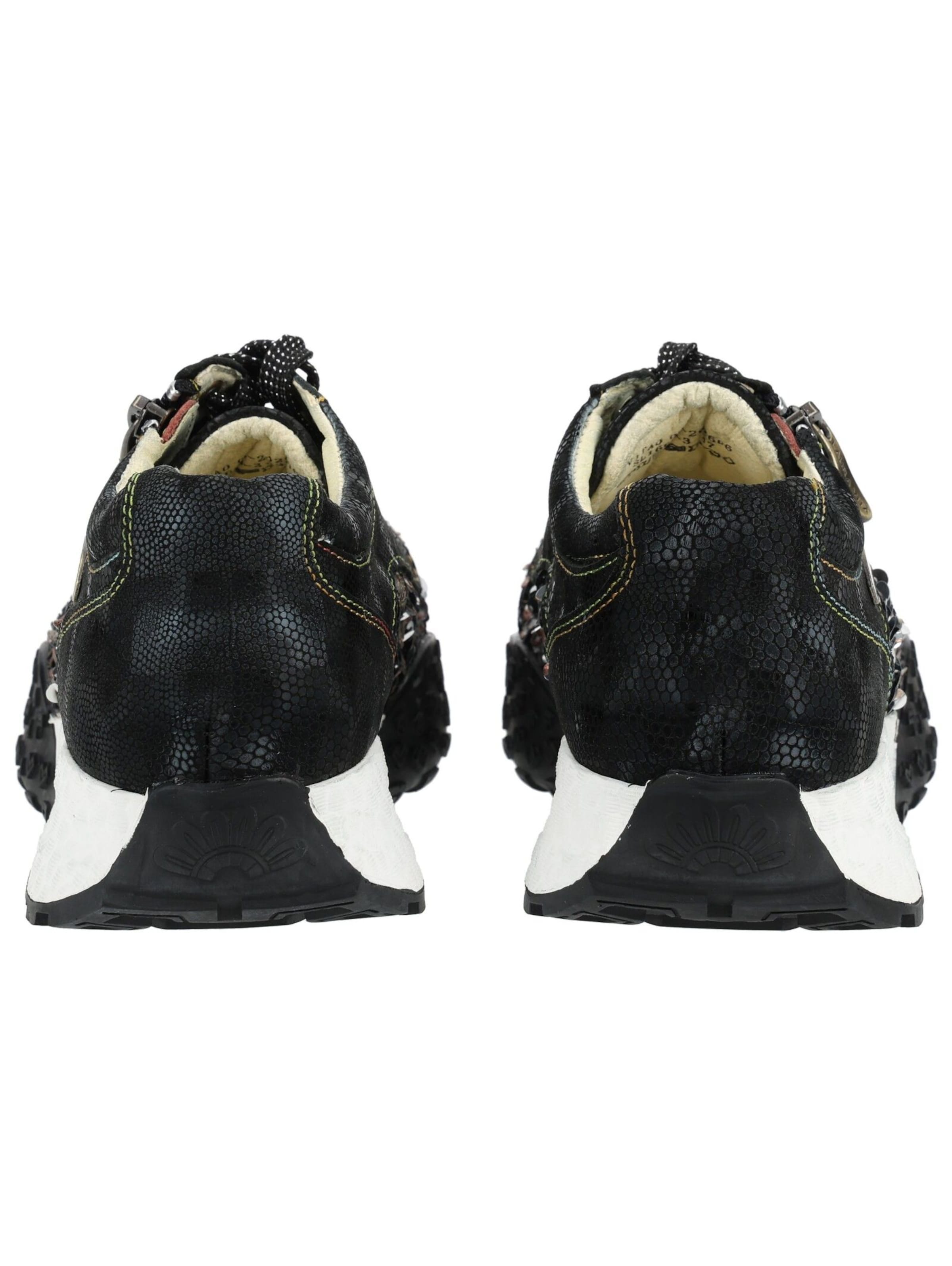 Laura Vita Platform trainers in Black