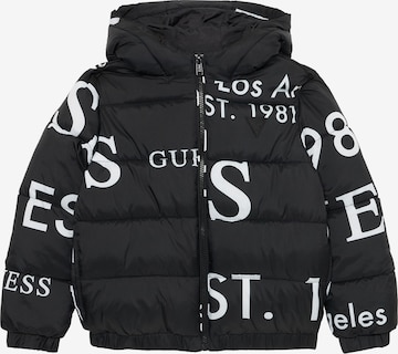 juoda GUESS Žieminė striukė: priekis