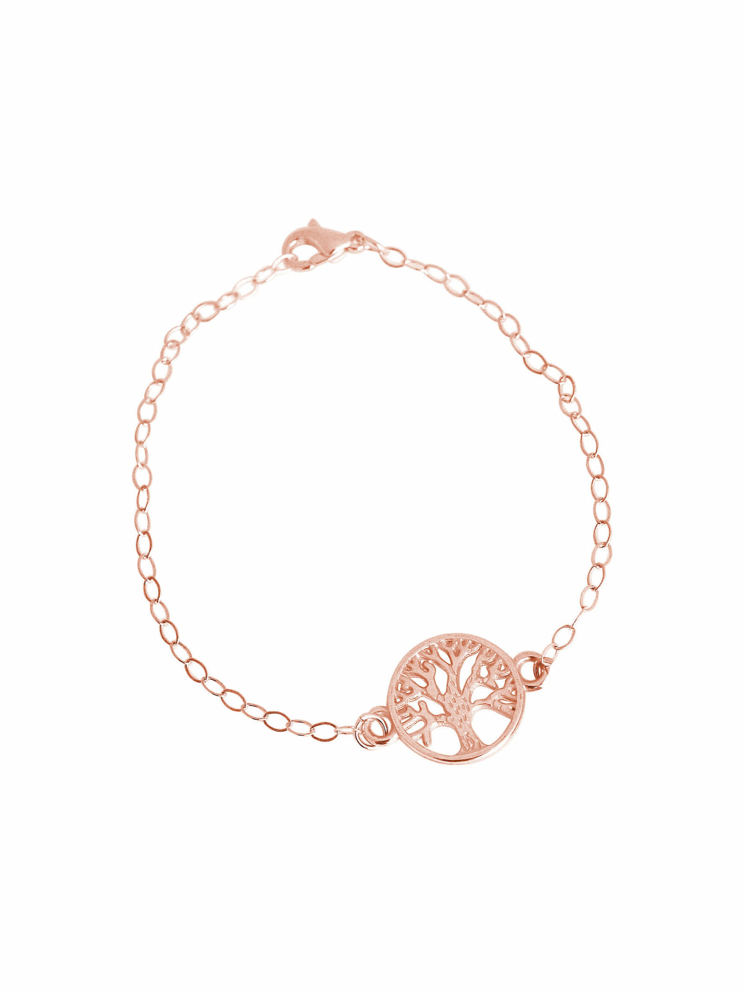 Gemshine Bracelet 'Yoga' in Pink: front