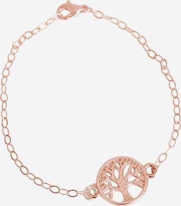 Gemshine Armband 'Yoga' in Pink: Vorderseite