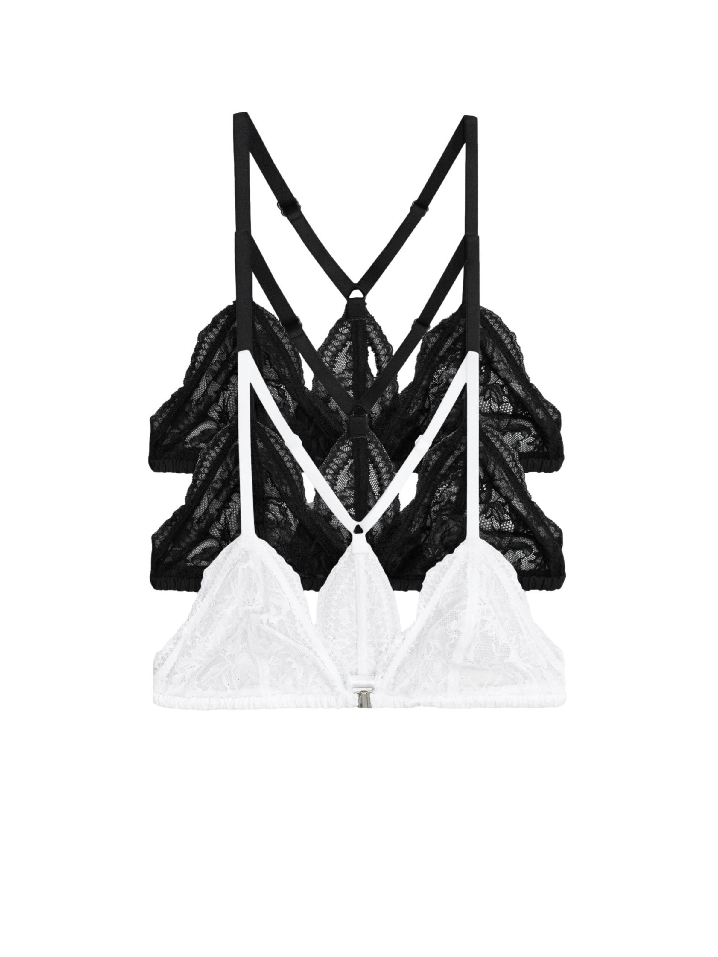 Soutien-gorge The Set en noir : devant