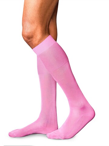 FALKE Knee High Socks 'No. 9 Pure Fil d´Écosse' in Pink