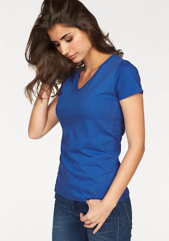 FRUIT OF THE LOOM Shirt in Blau