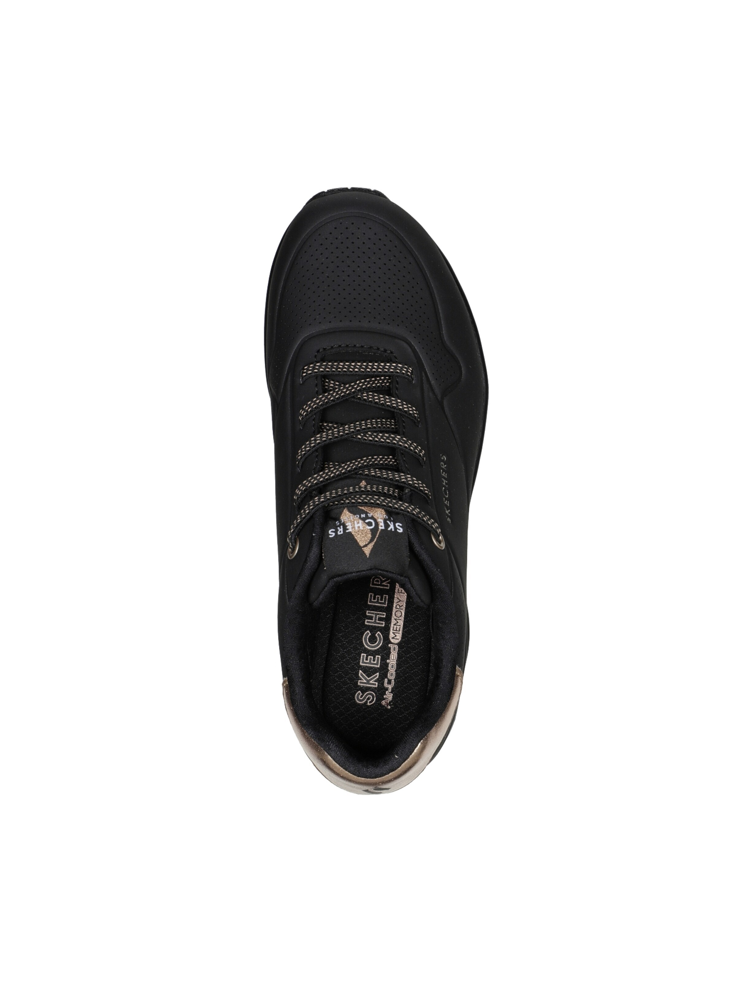 SKECHERS - Calzado deportivo con cordones en negro