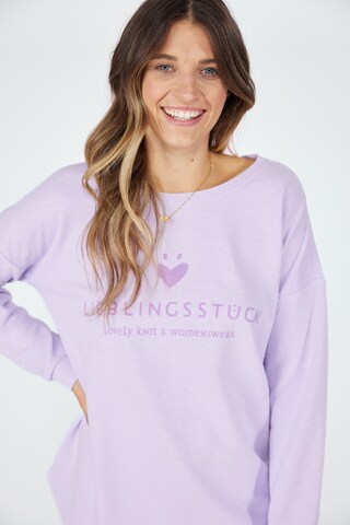 LIEBLINGSSTÜCK Sweatshirt 'Caron' in Purple