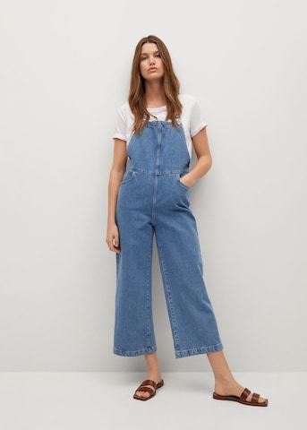 MANGO Jean Overalls 'Ares' in Blue: front