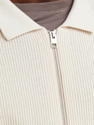 JACK & JONES Strickjacke 'JPRCCSPRING' in Beige
