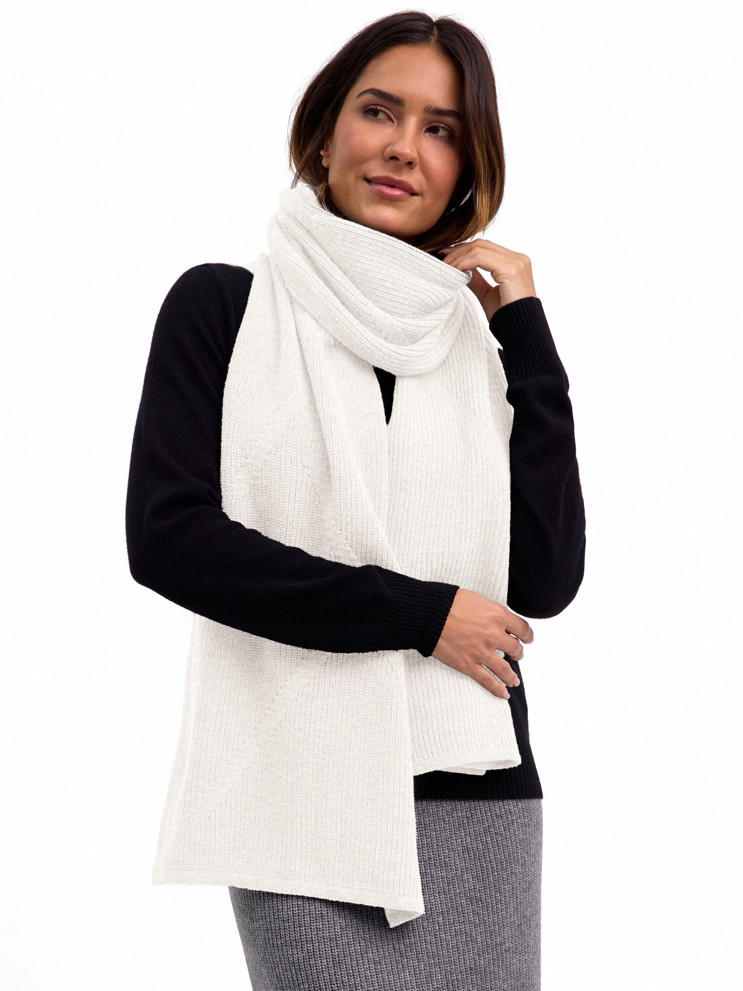 FALKE Scarf in White: front