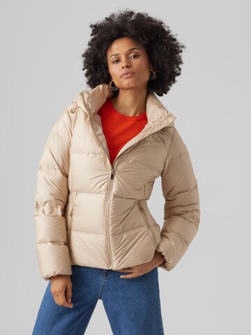 VERO MODA Between-Season Jacket 'Ebony' in Beige: front