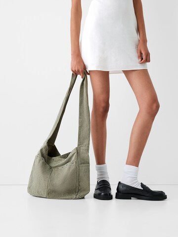 BershkaShopper torba - zelena boja