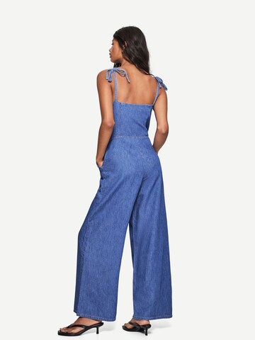 Tuta jumpsuit di Bershka in blu