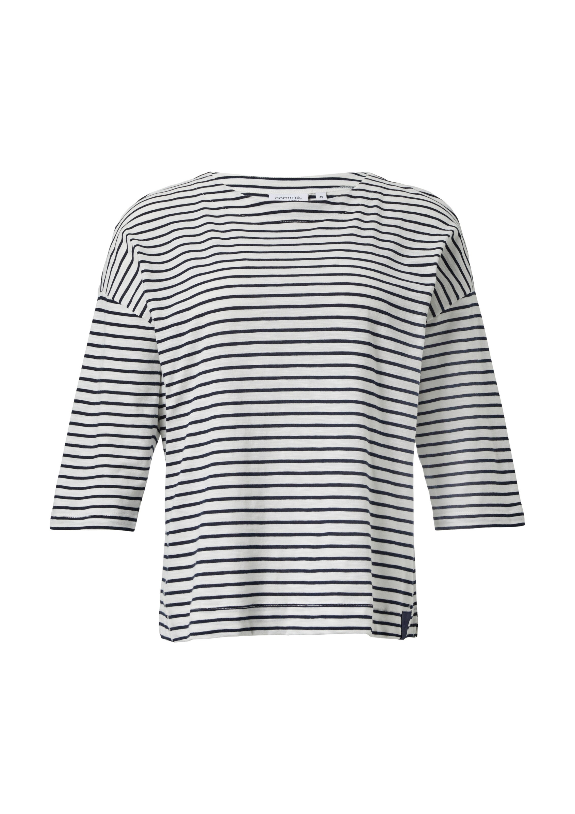 comma casual identity Shirt in Blauw: voorkant