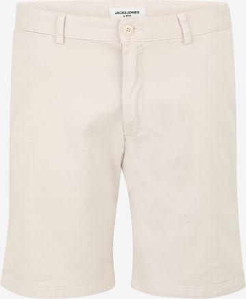 Jack & Jones Plus Chino trousers 'JPSTCHRIS' in Beige: front