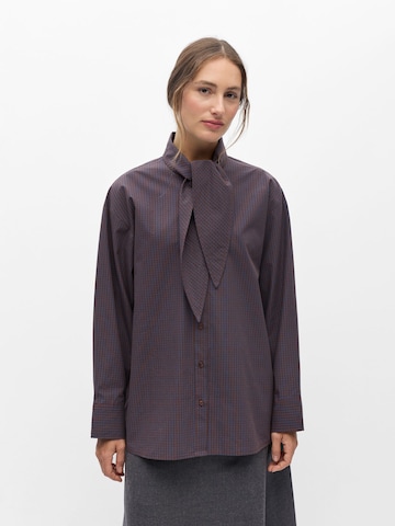 OBJECT Bluse 'OBJGrace' in Braun: Vorderseite