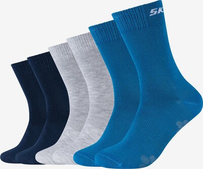 SKECHERS Athletic Socks in Blue / mottled grey / White, Item view