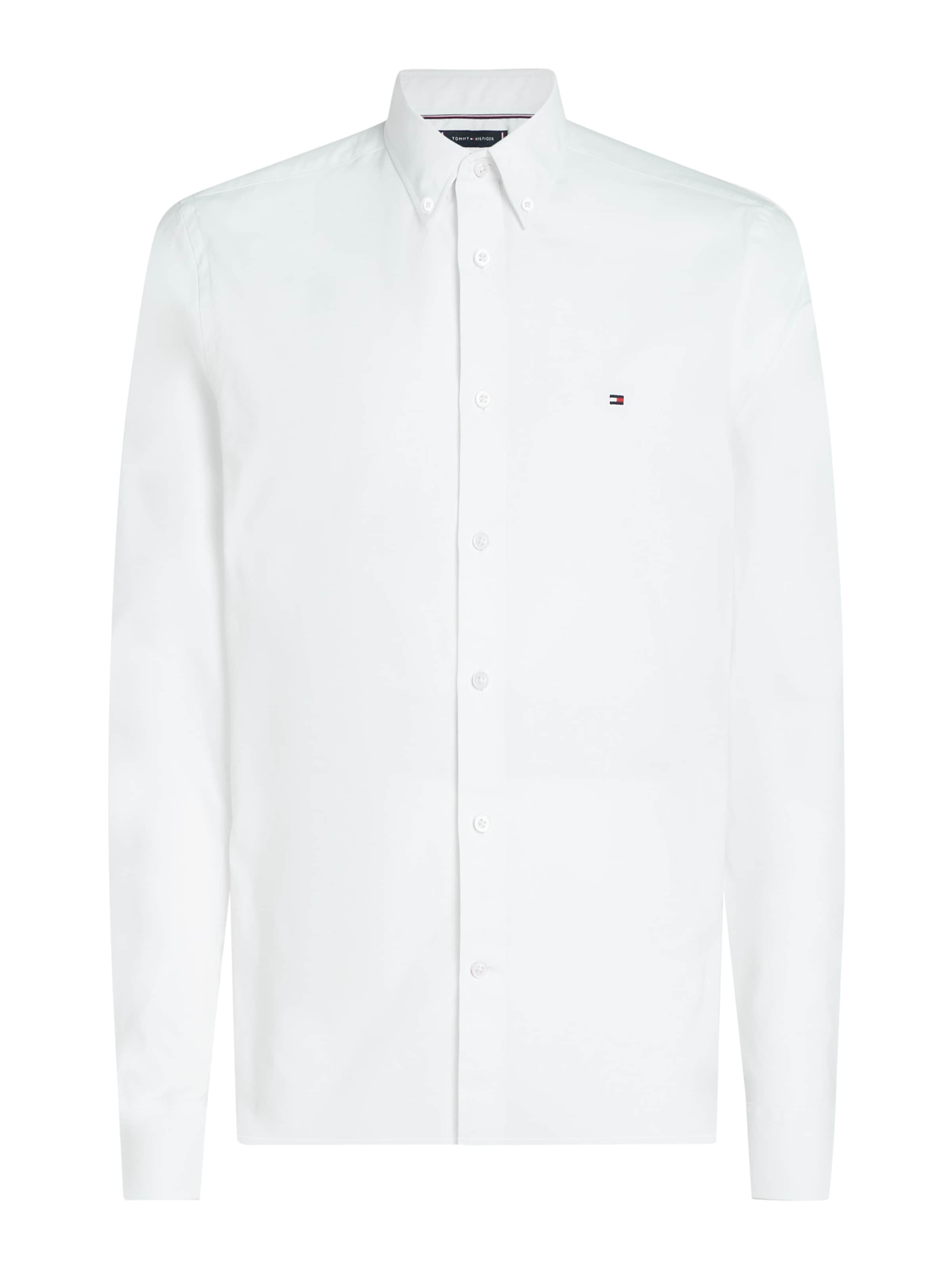 TOMMY HILFIGER Средняя посадка Рубашка в Белый: спереди
