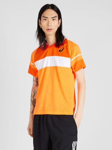ASICS - Camiseta funcional 'MATCH' en naranja: frente