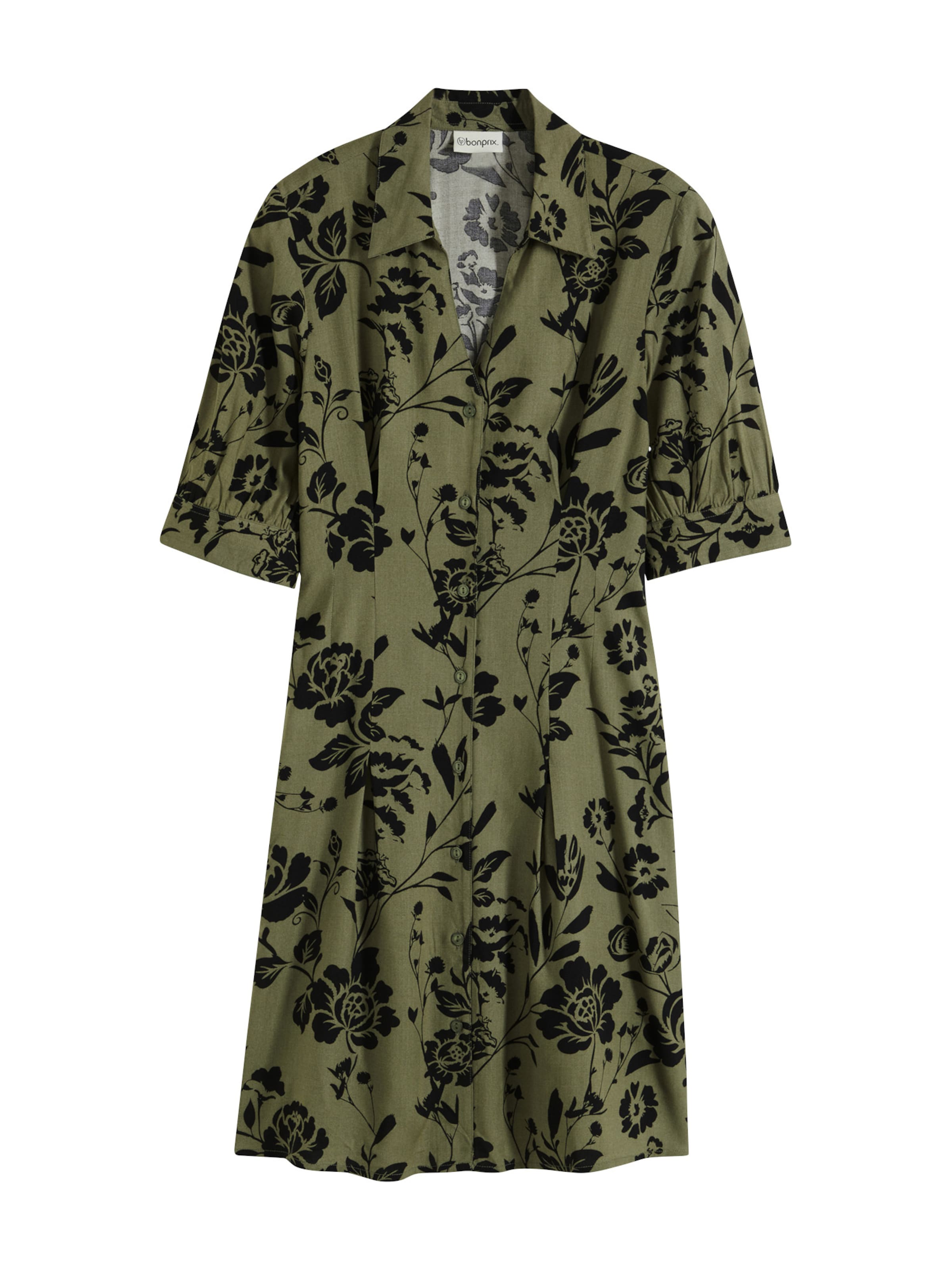 bonprix Blousejurk in Groen: voorkant