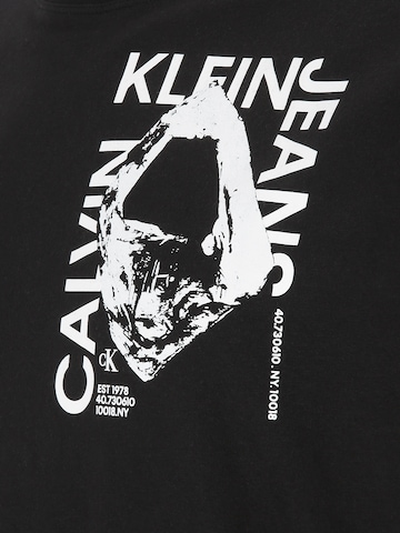 Calvin Klein Jeans Plus Tričko - Čierna