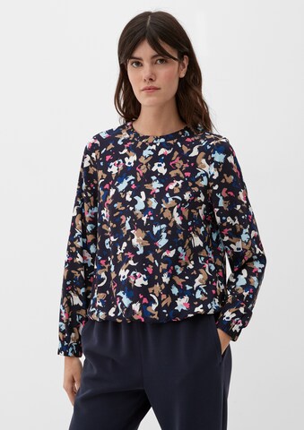 s.Oliver Blouse in Blauw: voorkant