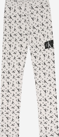 Calvin Klein Jeans Slimfit Leggings in Grijs: voorkant